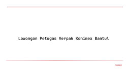 Lowongan Petugas Verpak Konimex Bantul