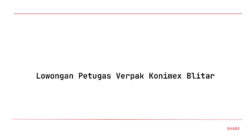 Lowongan Petugas Verpak Konimex Blitar