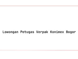 Lowongan Petugas Verpak Konimex Bogor Tahun 2025 (Resmi)