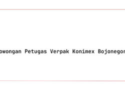 Lowongan Petugas Verpak Konimex Bojonegoro Tahun 2025 (Apply Now)