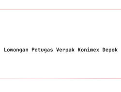 Lowongan Petugas Verpak Konimex Depok Tahun 2025 (Resmi)