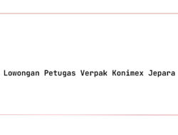 Lowongan Petugas Verpak Konimex Jepara Tahun 2025 (Apply Now)