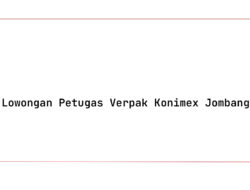 Lowongan Petugas Verpak Konimex Jombang Tahun 2025 (Resmi)