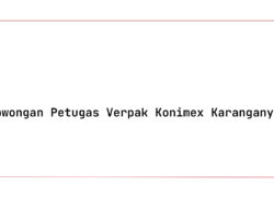 Lowongan Petugas Verpak Konimex Karanganyar Tahun 2025