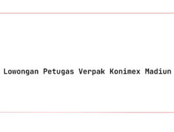 Lowongan Petugas Verpak Konimex Madiun Tahun 2025