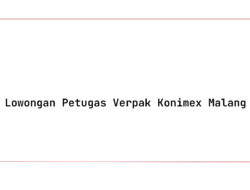 Lowongan Petugas Verpak Konimex Malang Tahun 2025 (Resmi)