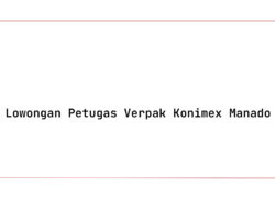 Lowongan Petugas Verpak Konimex Manado Tahun 2025 (Resmi)