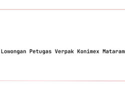 Lowongan Petugas Verpak Konimex Mataram Tahun 2025 (Resmi)