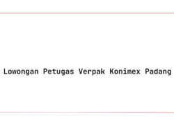 Lowongan Petugas Verpak Konimex Padang Tahun 2025