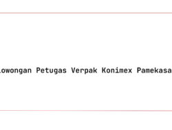 Lowongan Petugas Verpak Konimex Pamekasan Tahun 2025 (Lamar Sekarang)