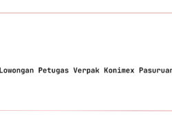 Lowongan Petugas Verpak Konimex Pasuruan Tahun 2025 (Apply Now)