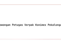 Lowongan Petugas Verpak Konimex Pekalongan Tahun 2025 (Lamar Sekarang)