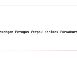 Lowongan Petugas Verpak Konimex Purwakarta Tahun 2025 (Resmi)